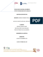 Acta de Constitución Del Proyecto. Avance 2