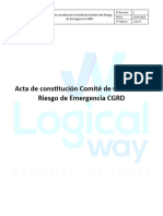GRE - XX - Acta de Constitución Comite Del CGRD