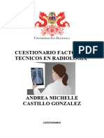 Cuestionario Factores Tecnicos en Radiología