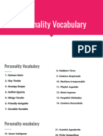 Personality Vocabulary