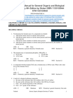 General Organic and Biological Chemistry 6Th Edition Stoker Test Bank Full Chapter PDF