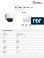 PTZ 2MP Vandal Proof PTZ Dome 4 Array LED