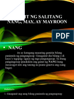 Pagamit NG Salitang Nang May Ay