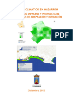 Estudio Impactos Cambio Climático en Mazarrón, SPAIN. 2014