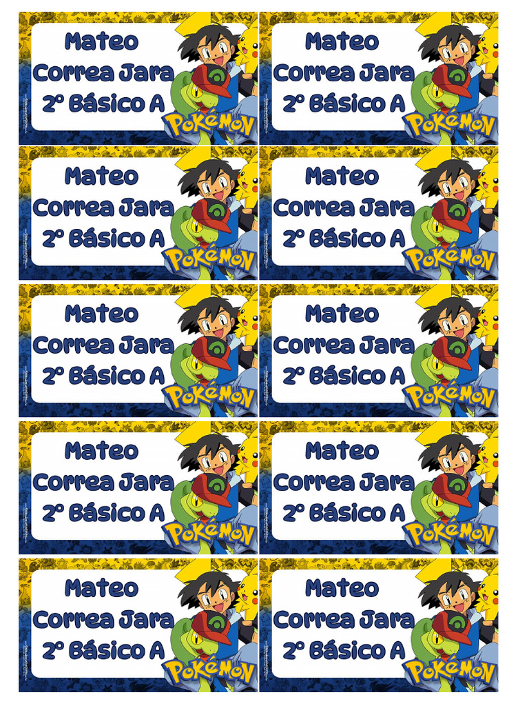 Stickers Pokemon | PDF
