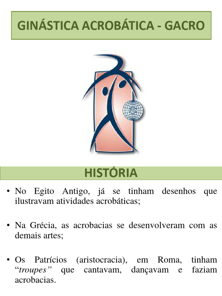 História da Ginástica Acrobática | PDF | Ginástica | Esportes atléticos