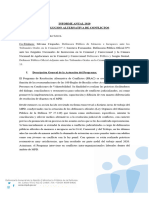 Informe Ministerio Público de La Defensa