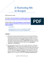 Global Marketing 8Th Edition Keegan Solutions Manual Full Chapter PDF