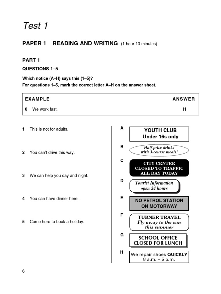 Ket-KET 3 Reading and Writing 754798 | PDF | Language Arts & Discipline