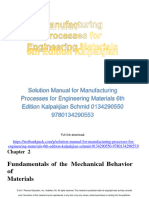 Solution Manual For Manufacturing Processes For Engineering Materials 6Th Edition Kalpakjian Schmid 0134290550 9780134290553 Full Chapter PDF