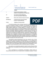 Informe #063-2023-MPC OFT Informa Sobre Solicitud de Inspeccion de Predio de José Bernardo Hilario Paredes y Mauricia Eulalia Marcelo Contreras
