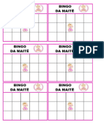 Cartela Bingo Maite