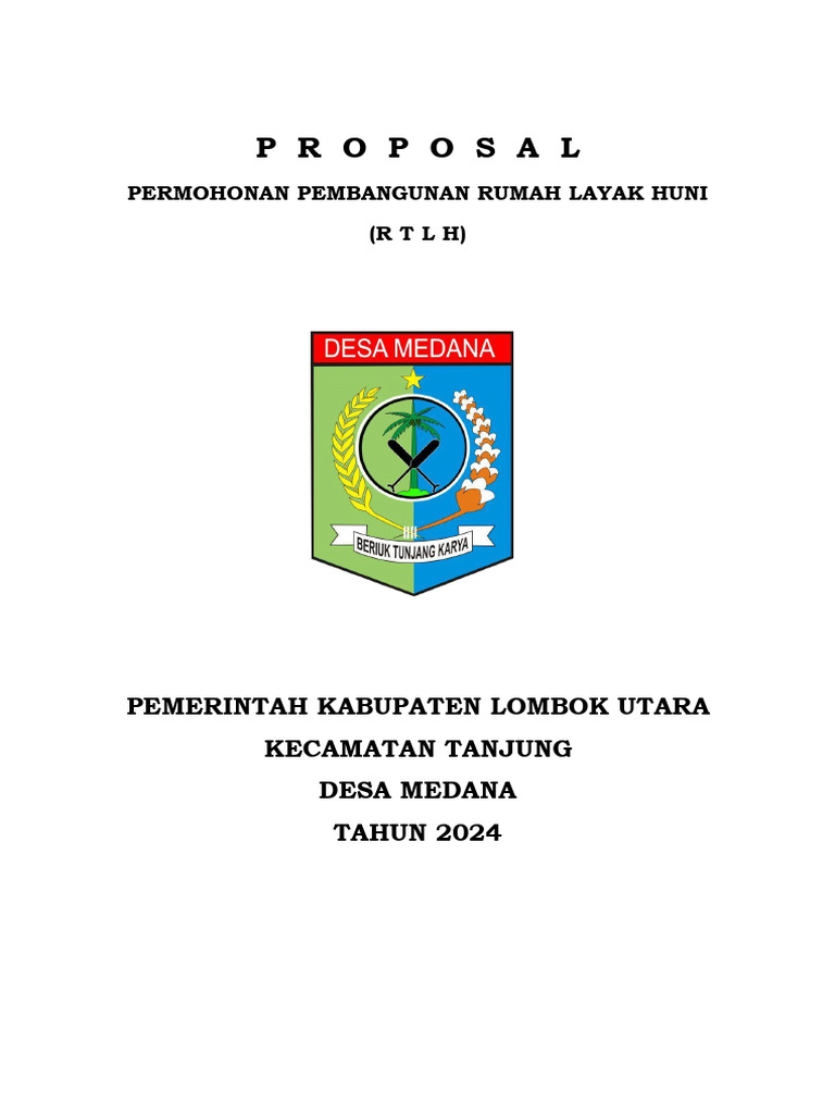 Proposal Rumah Tidak Layak Huni | PDF