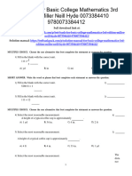 Basic College Mathematics 3Rd Edition Miller Test Bank Full Chapter PDF