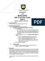 IAS 12 - Income Taxes Handout and Tutorial Pack