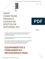 Guia Do Iniciante para Construir Pedais e Caixas de Efeitos de Guitarra DIY - Pedais de Efeitos Faça Você Mesmo