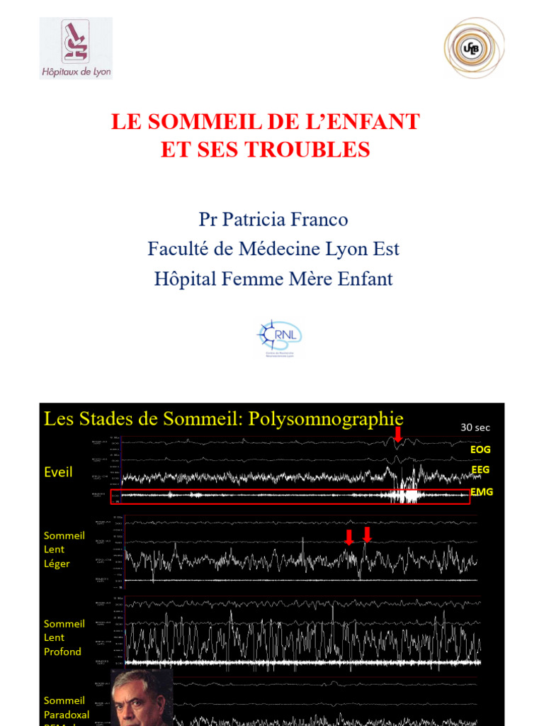 Troubles du sommeil chez l'enfant | PDF | Sommeil | Insomnie