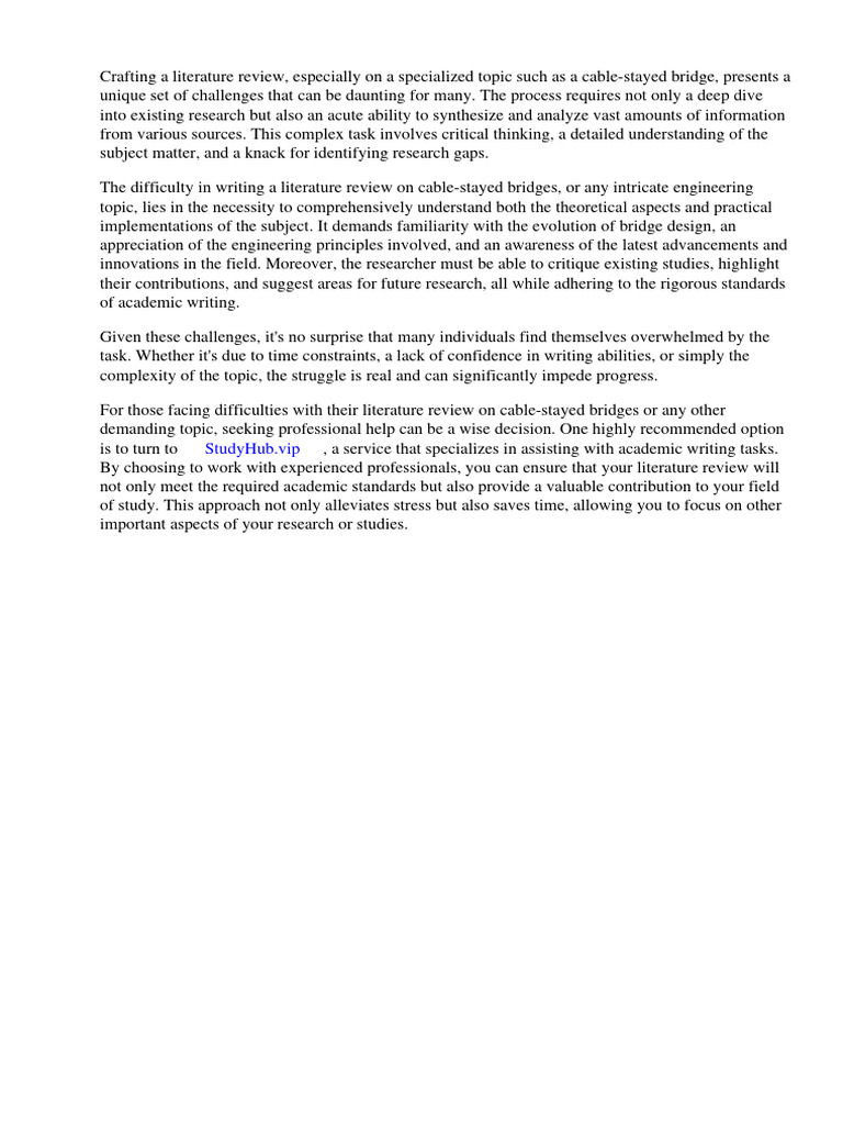 Literature Review of Cable Stayed Bridge | PDF | Bridge | Truss