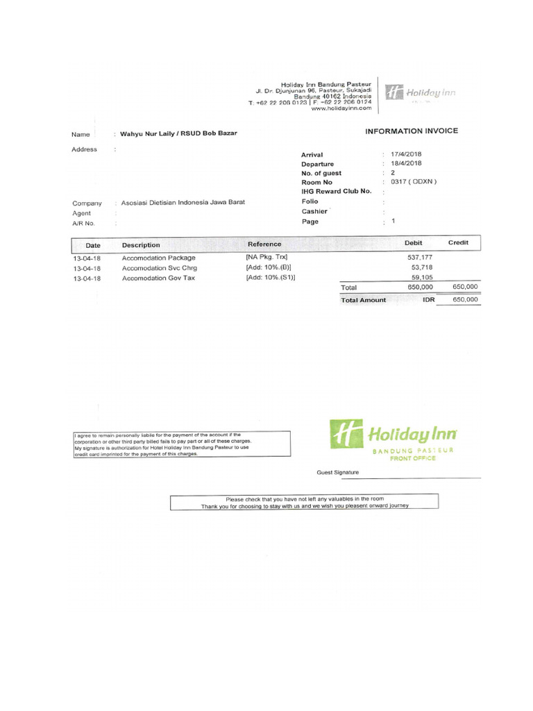 Bill Hotel | PDF
