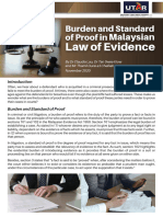 Burden and Standard of Proof in Malaysian Law of Evidence Compressed