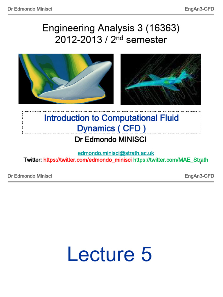 EngAn3 CFD 2013 14 Lect - 5 | PDF | Partial Differential Equation ...