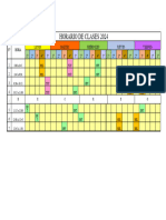 Horario de Clases 2024