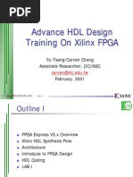 Advance HDL Design Training On Xilinx FPGA