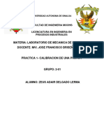 Práctica No.1 Calibración de Una Prensa