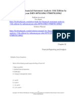 Test Bank For Financial Statement Analysis 11Th Edition by Subramanyam Isbn 0078110963 978007811096 Full Chapter PDF