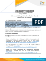 Guía de Actividades y Rúbrica de Evaluación - Unidad 1 - Fase 2 - Identificación Del Problema