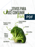 5 Motivos para Consumir Brócolis Minimalista Preto e Verde