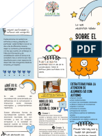 Folleto Informativo Autismo Juvenil Azul