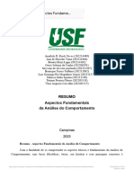 Resumo - Aspectos Fundamentais Da Análise Do Comportamento - Final