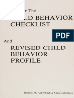 Manual For The Child Behavior Checklist and Revised Child - Achenbach, Thomas M., 1940