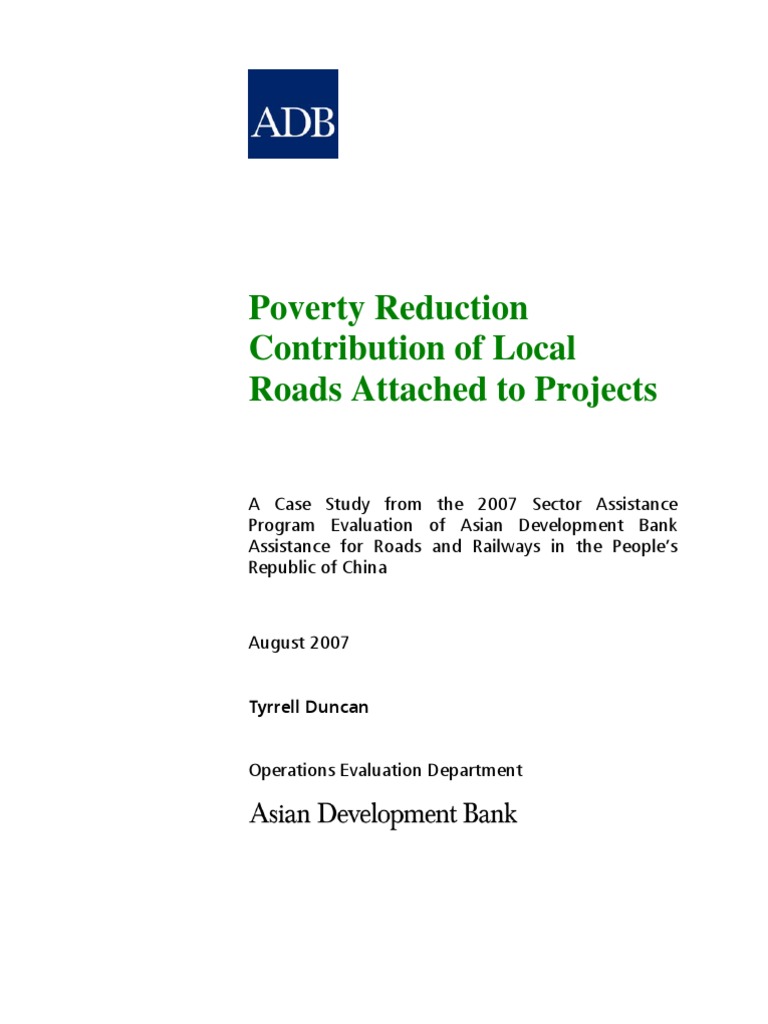 Local Roads' Role in Poverty Reduction | PDF | Poverty Reduction ...