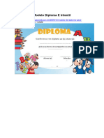 #Modelo Diploma Ed Infantil Espaço Educar