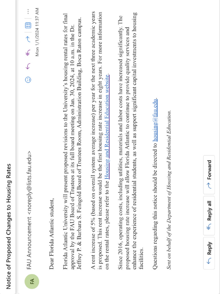 Housing Email | PDF