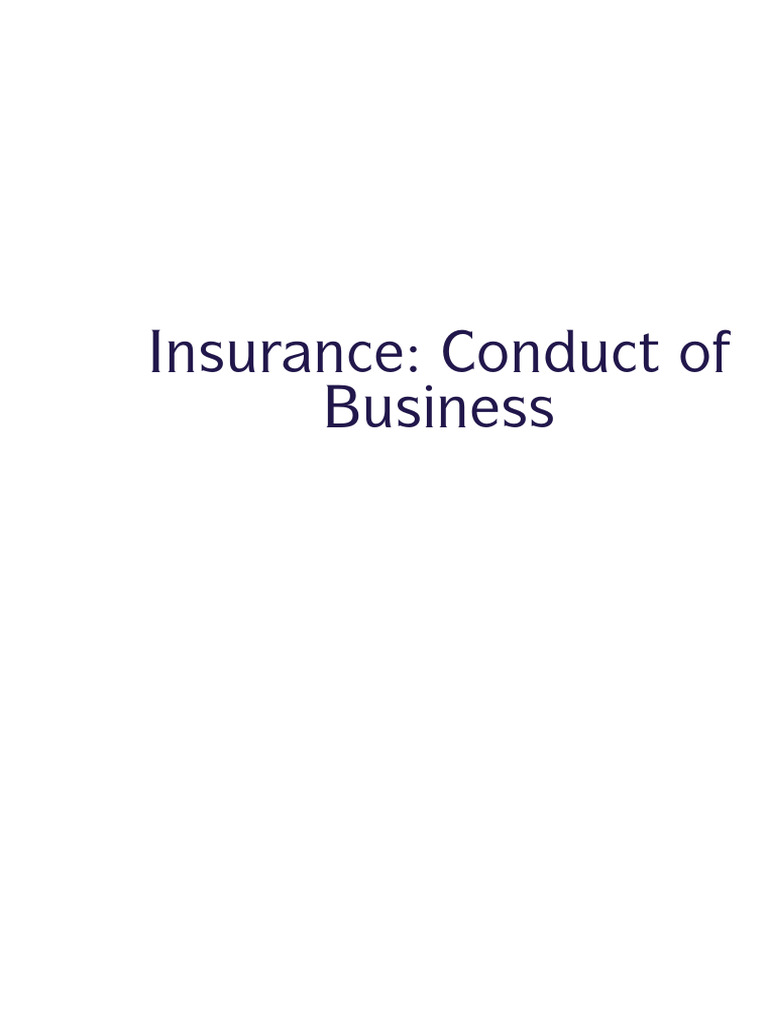 ICOBS Overview and Application Rules | PDF | Insurance | Liability ...