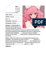 Player Sheet - Miss Peach