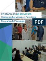 Portafolio de Servicios Centro de Servicios en Psicologia