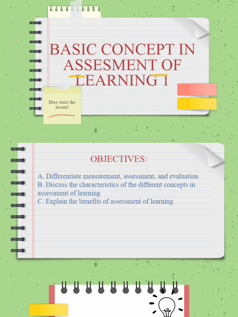 Basic Concept of Assessment | PDF | Educational Assessment | Cognition