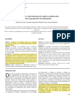 Autocuidado y Educación para La Salud en Adolescentes Desde La Perspectiva