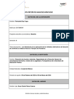 Formato Reporte Del Asesor Externo 5 de Feb A 5 Marzo 24. Fer Diaz PDF