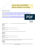 Psychology and Your Life With Power Learning 3Rd Edition Feldman Test Bank Full Chapter PDF