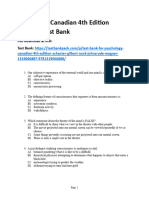 Psychology Canadian 4Th Edition Schacter Test Bank Full Chapter PDF