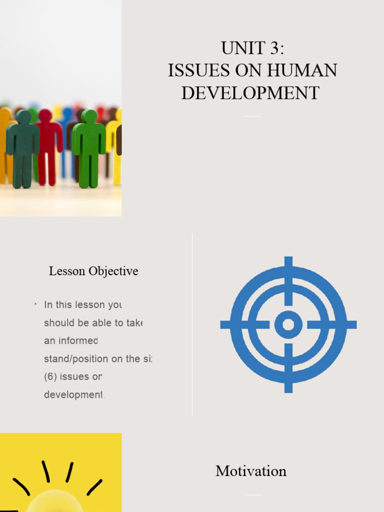 Unit 3 (Issues On Human Development) | PDF | Developmental Psychology ...