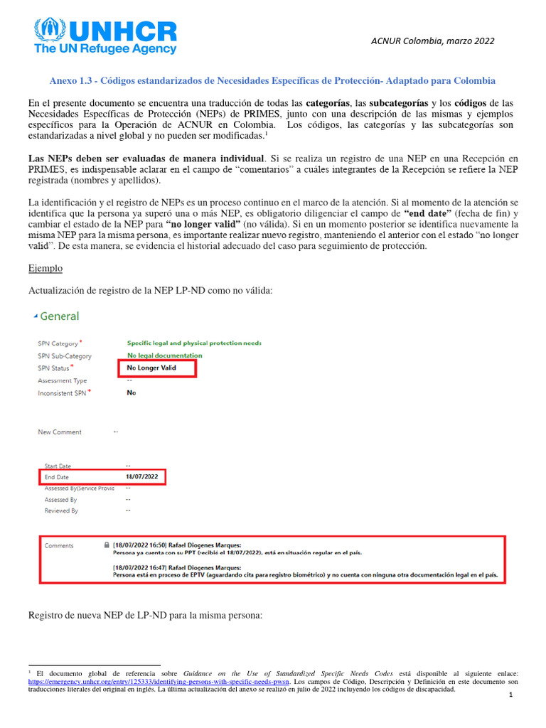 Anexo 1.3 Códigos Estandardizados NEPs (Agosto 2022) | PDF | Orfanato ...