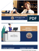 Module 1-Front Office Operations