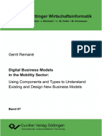 Digital Business Models in The Mobility Sector