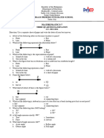 Test Paper Math Quarter3